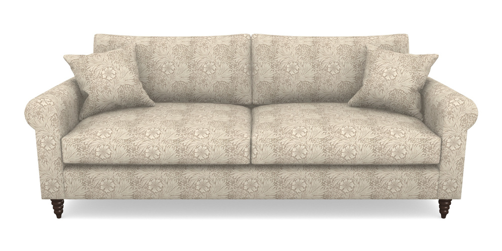 Product photograph of Apuldram 4 Seater Sofa In William Morris Collection - Marigold - Linen Ivory from Sofas and Stuff Limited