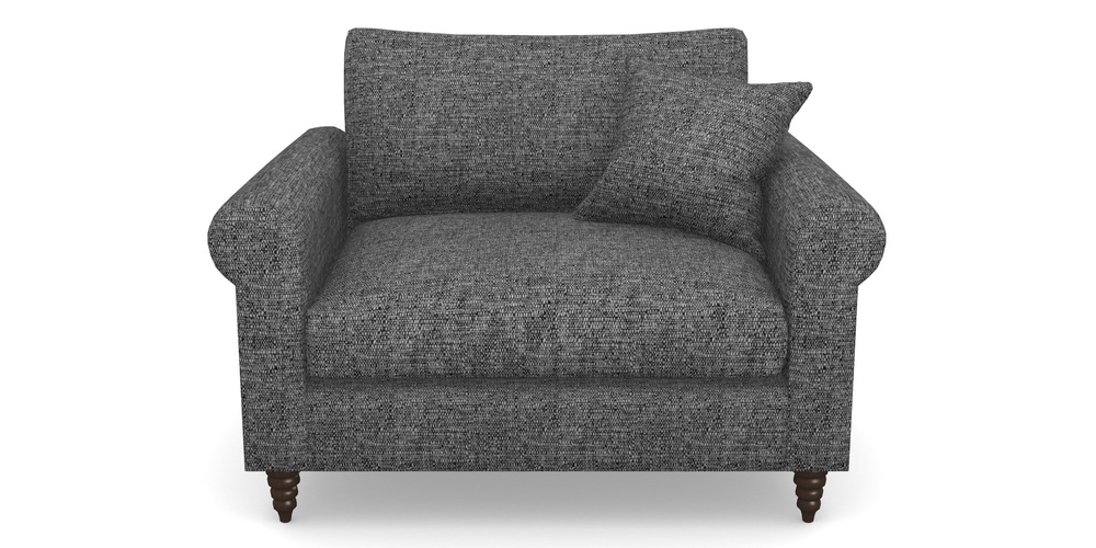 Product photograph of Apuldram Snuggler In Aqua Clean Hove - Charcoal from Sofas and Stuff Limited