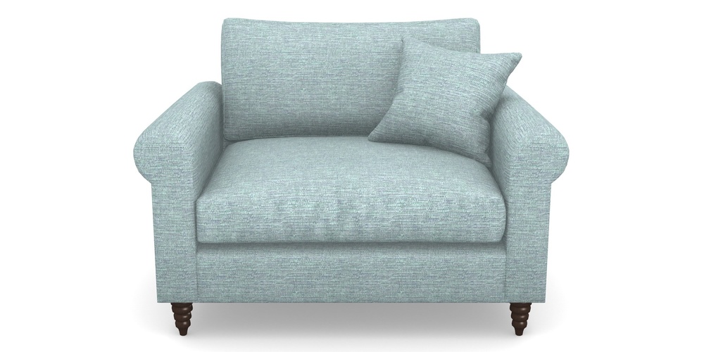 Product photograph of Apuldram Snuggler In Aqua Clean Hove - Duck Egg from Sofas and Stuff Limited