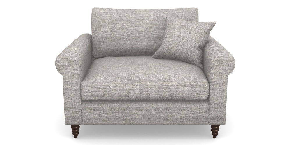 Product photograph of Apuldram Snuggler In Aqua Clean Hove - Grey from Sofas and Stuff Limited