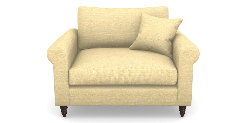 Product photograph of Apuldram Snuggler In Aqua Clean Hove - Lemon from Sofas and Stuff Limited