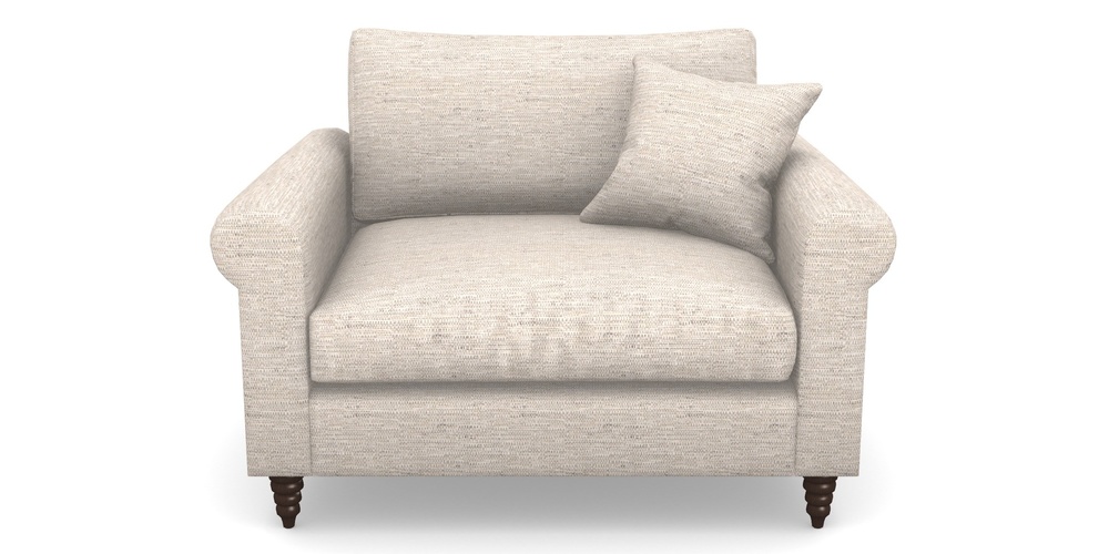 Product photograph of Apuldram Snuggler In Aqua Clean Hove - Oatmeal from Sofas and Stuff Limited