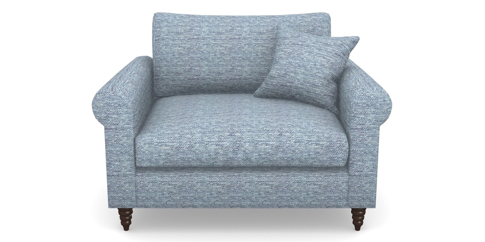 Product photograph of Apuldram Snuggler In Aqua Clean Oban - Denim from Sofas and Stuff Limited