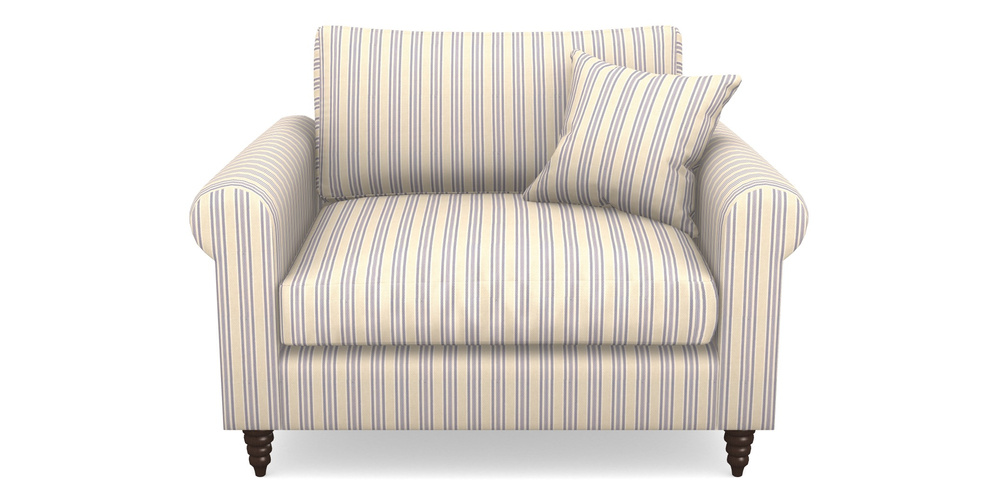 Product photograph of Apuldram Snuggler In Cloth 22 - Racing Stripes Ayr - Blueberry from Sofas and Stuff Limited