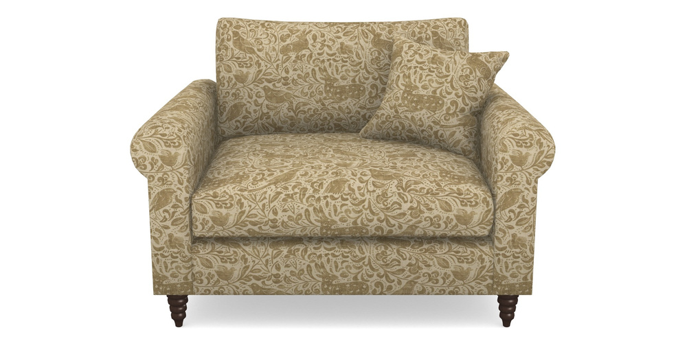 Product photograph of Apuldram Snuggler In V A Drawn From Nature - Bird And Rabbit - Gold from Sofas and Stuff Limited