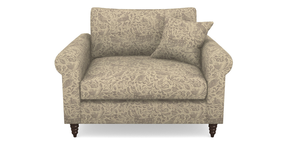 Product photograph of Apuldram Snuggler In V A Drawn From Nature - Bird And Rabbit - Grey from Sofas and Stuff Limited