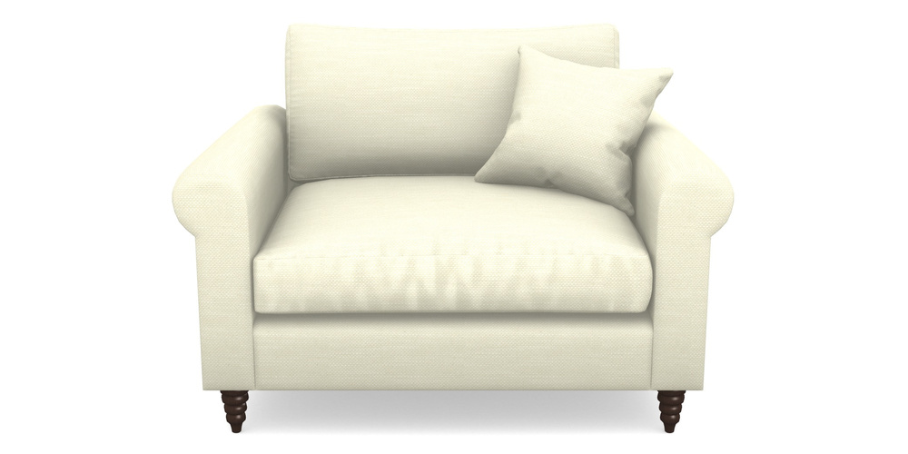 Product photograph of Apuldram Snuggler In Basket Weave - Cream from Sofas and Stuff Limited
