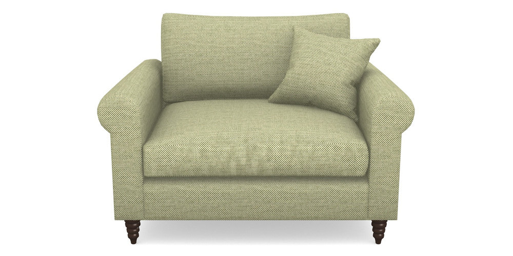 Product photograph of Apuldram Snuggler In Basket Weave - Sage from Sofas and Stuff Limited