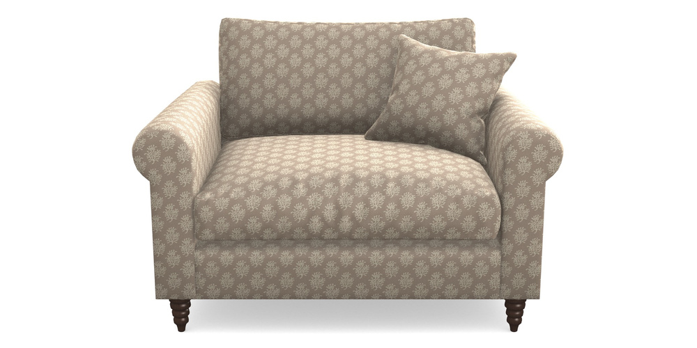 Product photograph of Apuldram Snuggler In Cloth 21 - Coral 1 - Beech from Sofas and Stuff Limited