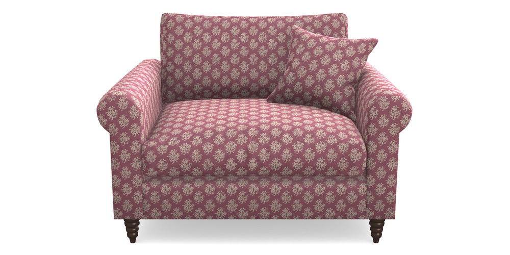 Product photograph of Apuldram Snuggler In Cloth 21 - Coral 1 - Cassis from Sofas and Stuff Limited