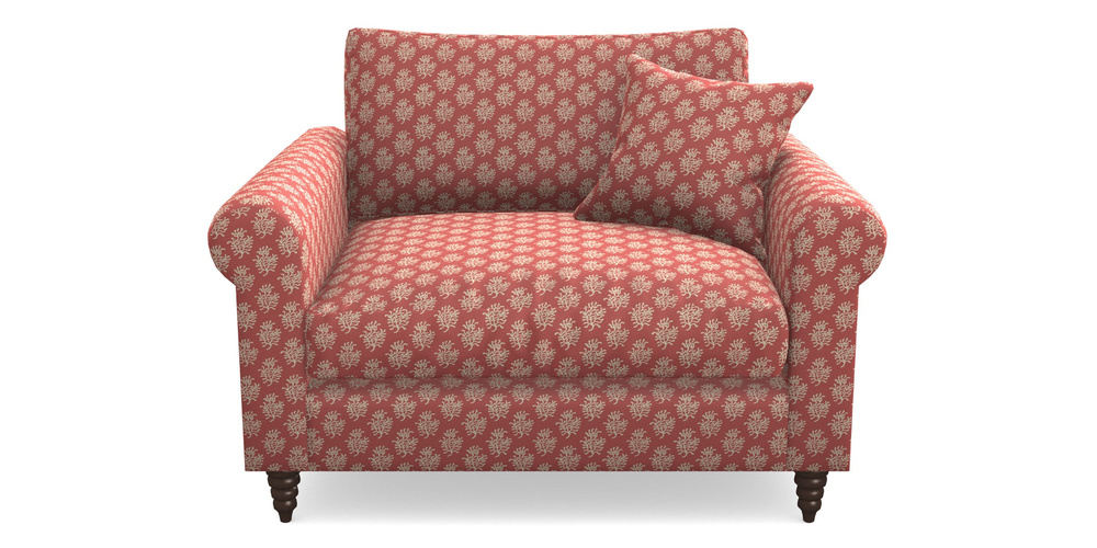 Product photograph of Apuldram Snuggler In Cloth 21 - Coral 1 - Ginger Snap from Sofas and Stuff Limited