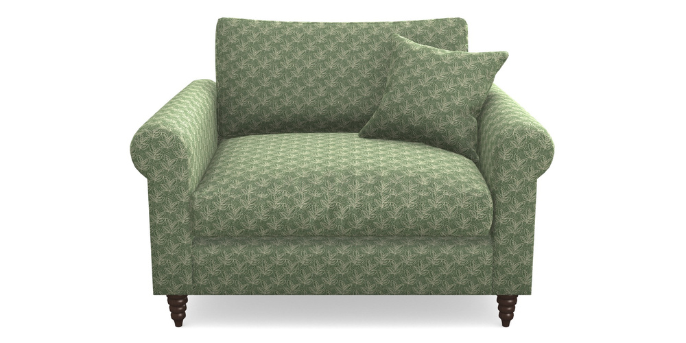 Product photograph of Apuldram Snuggler In Cloth 21 - Decorative Leaf - Forest from Sofas and Stuff Limited