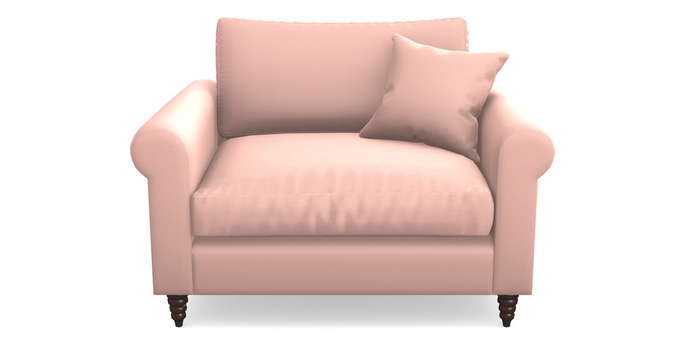 Product photograph of Apuldram Snuggler In Clever Glossy Velvet - Tutu from Sofas and Stuff Limited