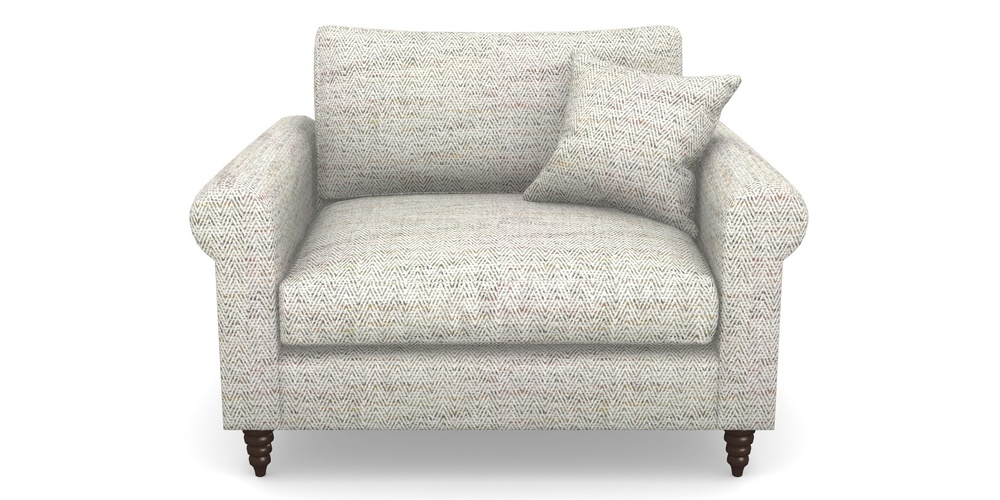 Product photograph of Apuldram Snuggler In Chunky Herringbone - Chunky Herringbone Natural from Sofas and Stuff Limited