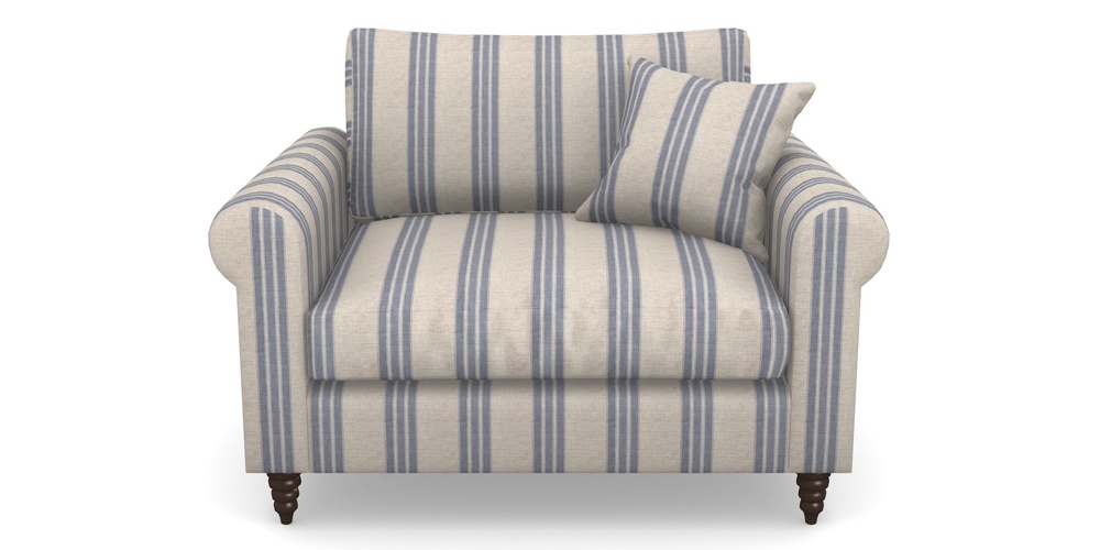 Product photograph of Apuldram Snuggler In Cloth 18 Stripes - Bengal - Indigo from Sofas and Stuff Limited