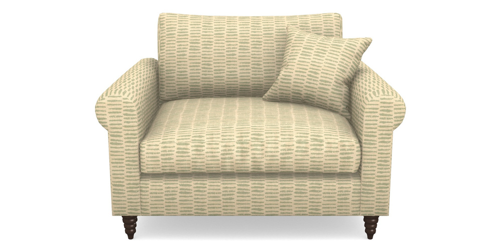 Product photograph of Apuldram Snuggler In Cloth 18 - Daub - Fennel from Sofas and Stuff Limited