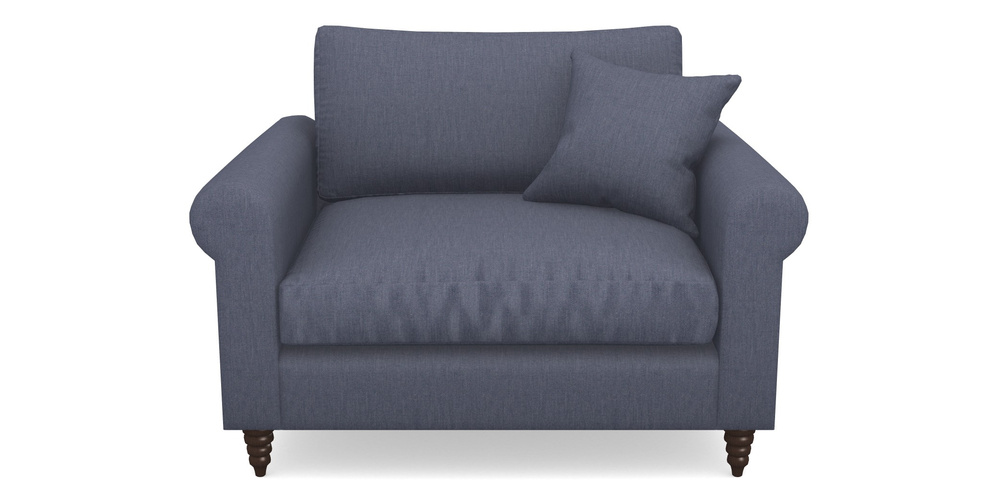 Product photograph of Apuldram Snuggler In Clever Cotton Mix - Oxford Blue from Sofas and Stuff Limited