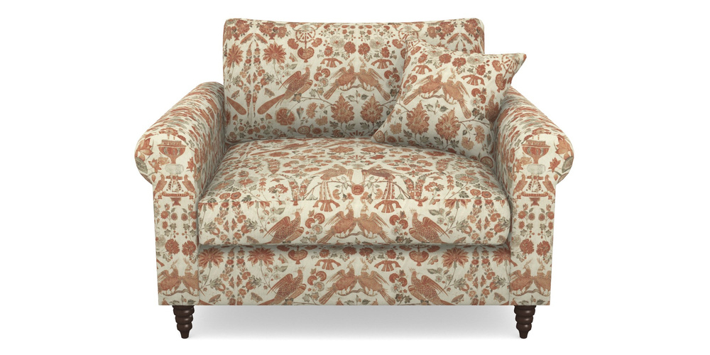 Product photograph of Apuldram Snuggler In V A Brompton Collection - Coromandel - Terracotta from Sofas and Stuff Limited