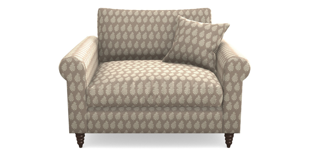 Product photograph of Apuldram Snuggler In Cloth 21 - Oak Leaf - Beech from Sofas and Stuff Limited