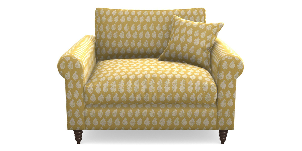 Product photograph of Apuldram Snuggler In Cloth 21 - Oak Leaf - Canary from Sofas and Stuff Limited