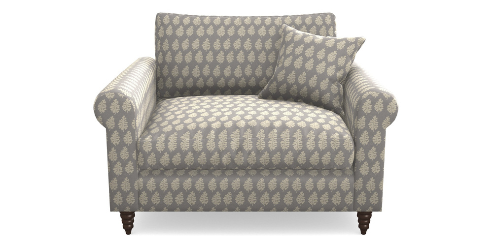 Product photograph of Apuldram Snuggler In Cloth 21 - Oak Leaf - Magnesium from Sofas and Stuff Limited