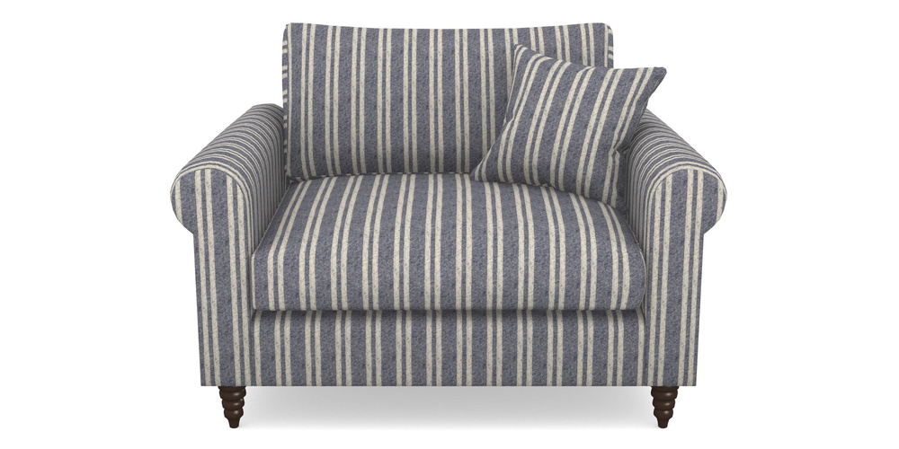 Product photograph of Apuldram Snuggler In Cloth 22 - Barcode - Deep Water from Sofas and Stuff Limited