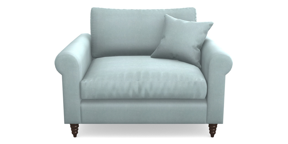 Product photograph of Apuldram Snuggler In Clever Tough And Eco Velvet - Mineral from Sofas and Stuff Limited