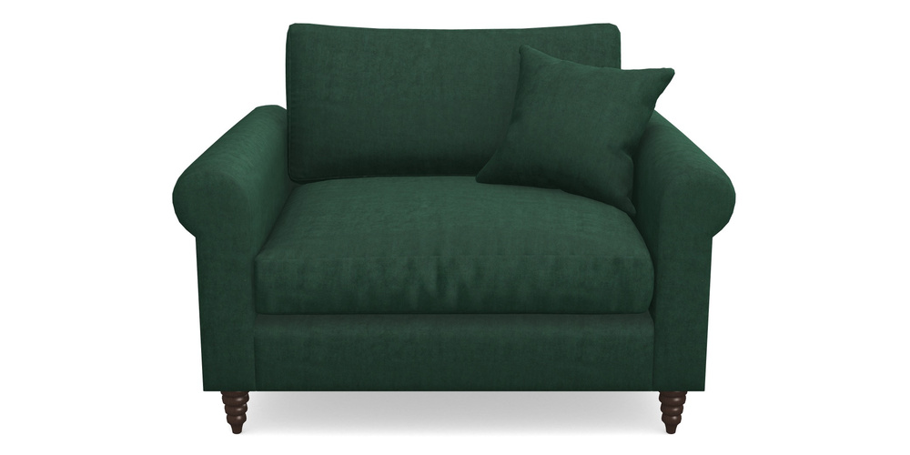 Product photograph of Apuldram Snuggler In Clever Tough And Eco Velvet - Pine from Sofas and Stuff Limited