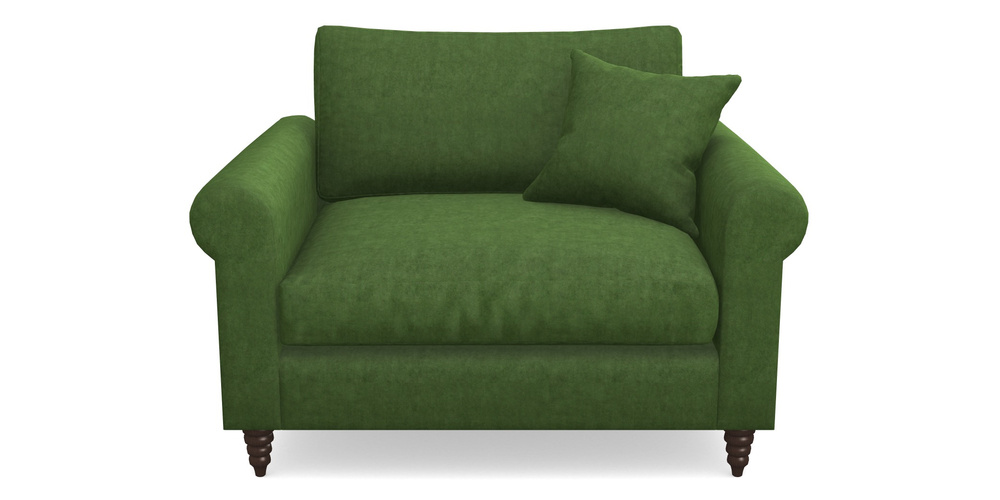 Product photograph of Apuldram Snuggler In Clever Tough And Eco Velvet - Shamrock from Sofas and Stuff Limited