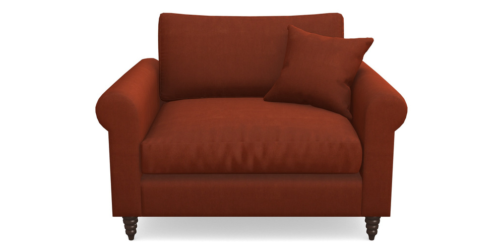 Product photograph of Apuldram Snuggler In Clever Tough And Eco Velvet - Tawny from Sofas and Stuff Limited