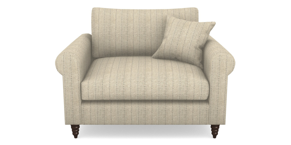 Product photograph of Apuldram Snuggler In Cloth 20 - Design 1 - Natural Herringbone from Sofas and Stuff Limited