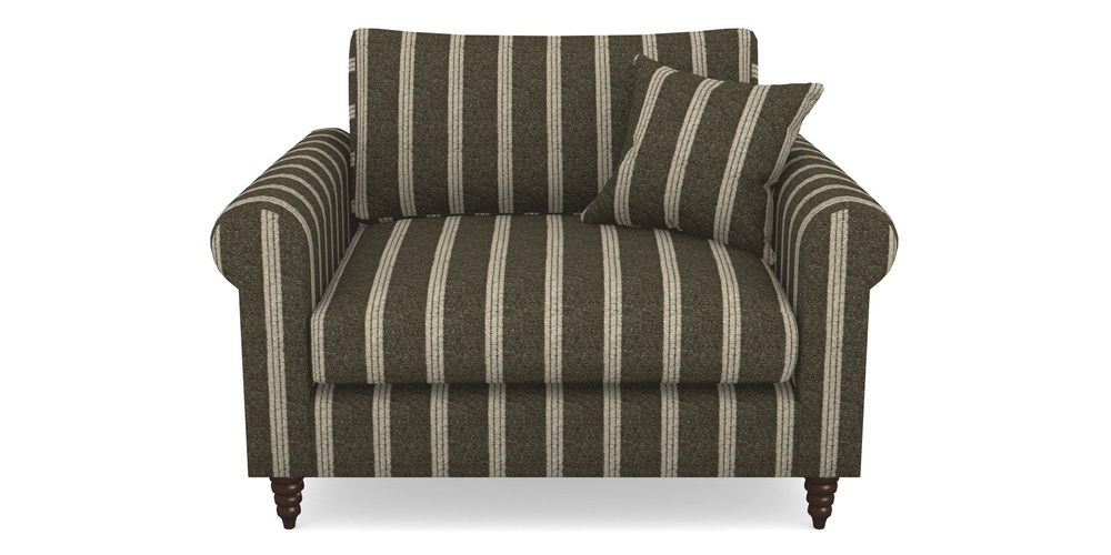 Product photograph of Apuldram Snuggler In Cloth 20 - Design 2 - Olive Stripe from Sofas and Stuff Limited