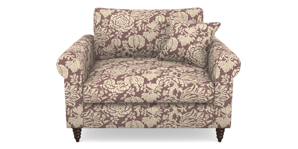 Product photograph of Apuldram Snuggler In V A Brompton Collection - Flowering Kale - Cacao from Sofas and Stuff Limited