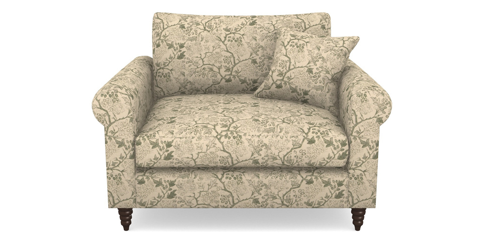 Product photograph of Apuldram Snuggler In Rhs Collection - Gertrude Jekyll Linen Cotton Blend - Green from Sofas and Stuff Limited