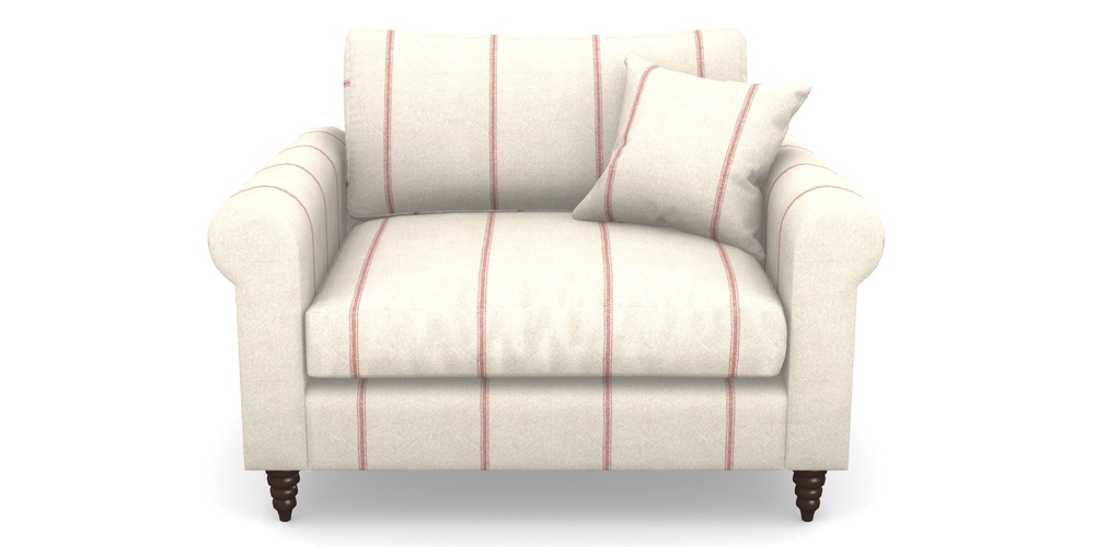 Product photograph of Apuldram Snuggler In Grain Sack Stripe - Red from Sofas and Stuff Limited