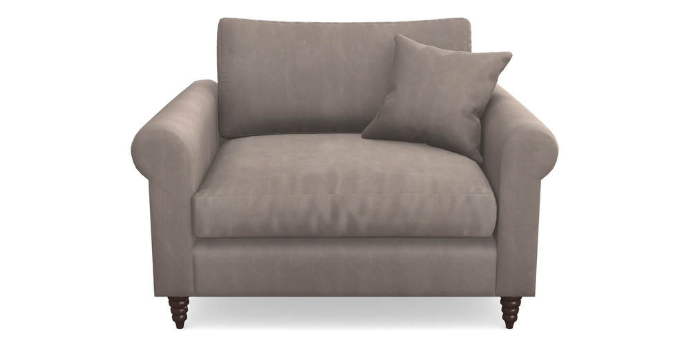 Product photograph of Apuldram Snuggler In House Clever Velvet - Cocoa from Sofas and Stuff Limited