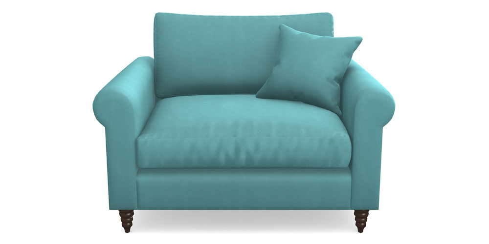 Product photograph of Apuldram Snuggler In House Clever Velvet - Duck Egg from Sofas and Stuff Limited