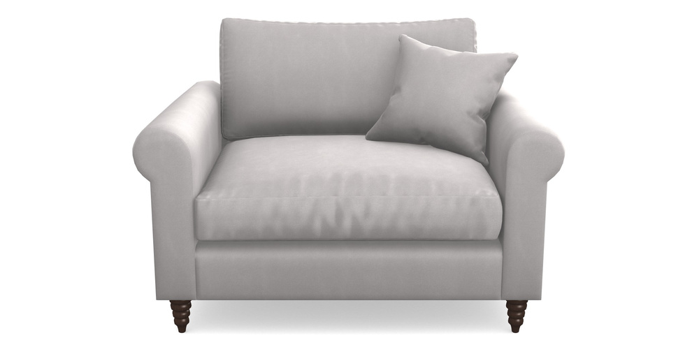 Product photograph of Apuldram Snuggler In House Clever Velvet - Mist from Sofas and Stuff Limited