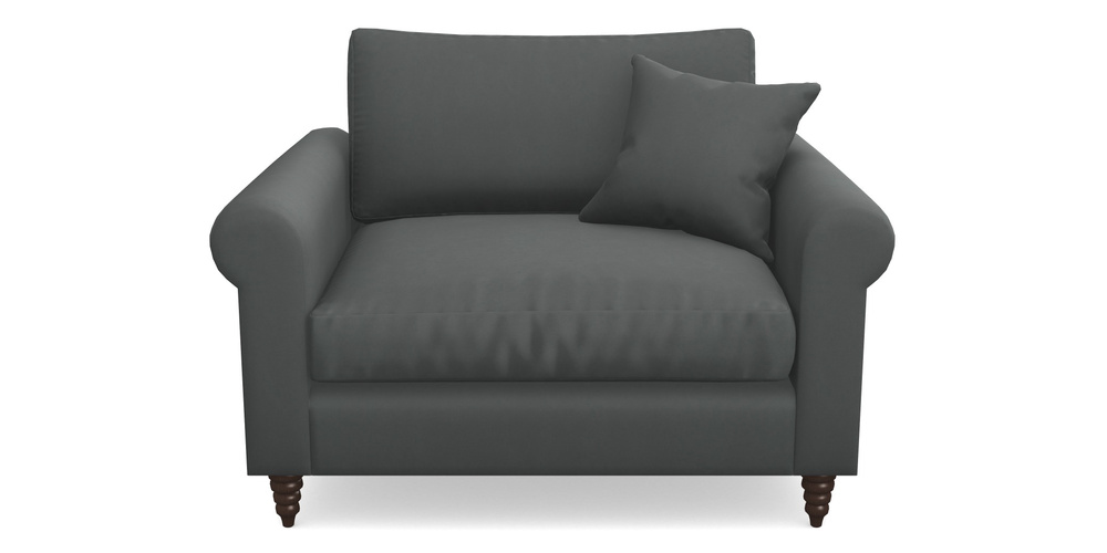 Product photograph of Apuldram Snuggler In House Clever Velvet - Slate from Sofas and Stuff Limited