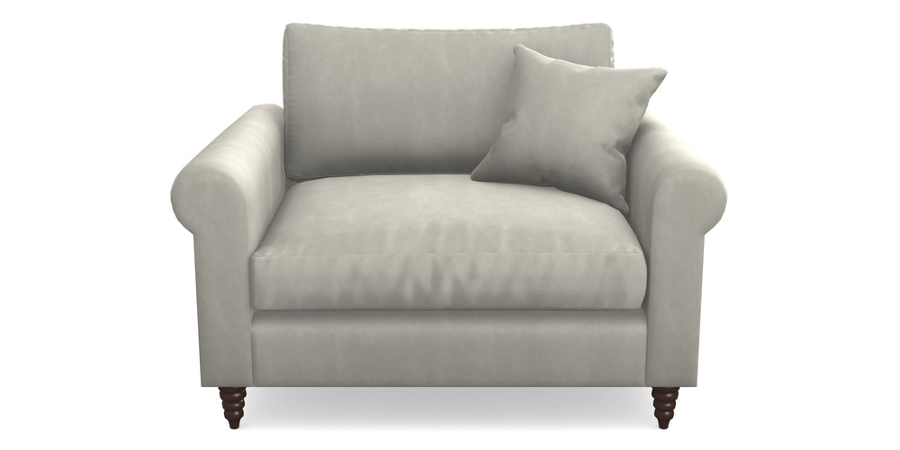 Product photograph of Apuldram Snuggler In House Clever Velvet - Stone from Sofas and Stuff Limited