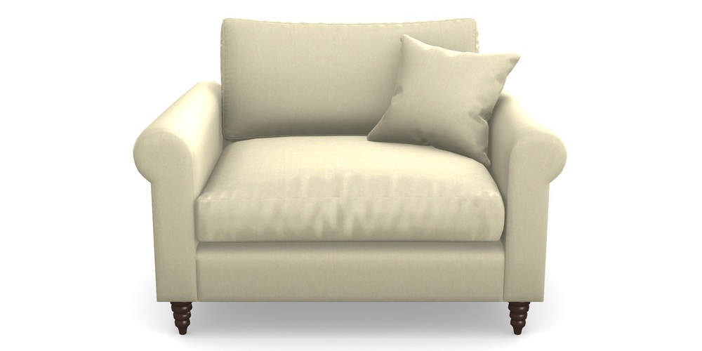 Product photograph of Apuldram Snuggler In House Velvet - Latte from Sofas and Stuff Limited