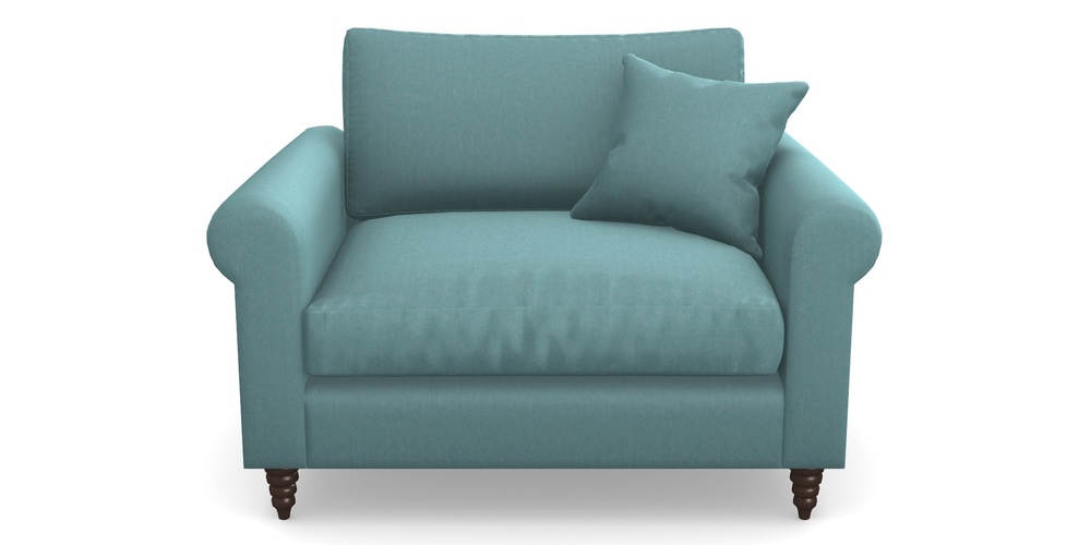 Product photograph of Apuldram Snuggler In House Velvet - Wedgewood from Sofas and Stuff Limited