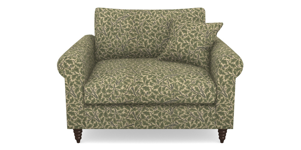 Product photograph of Apuldram Snuggler In V A Drawn From Nature Collection - Oak Tree - Light Green from Sofas and Stuff Limited