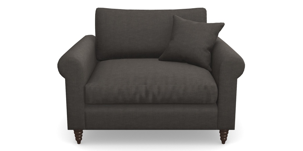 Product photograph of Apuldram Snuggler In Super Soft Velvet - Mocha from Sofas and Stuff Limited