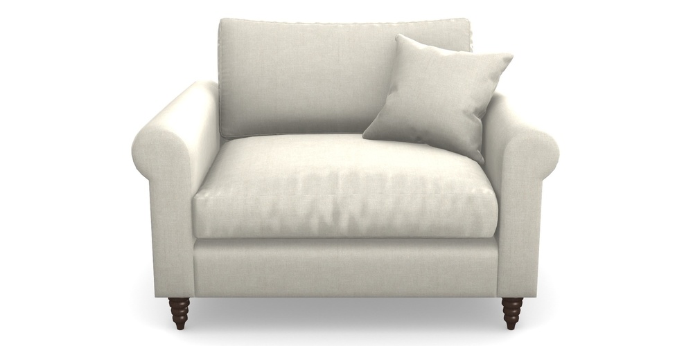 Product photograph of Apuldram Snuggler In Super Soft Velvet - Linen from Sofas and Stuff Limited