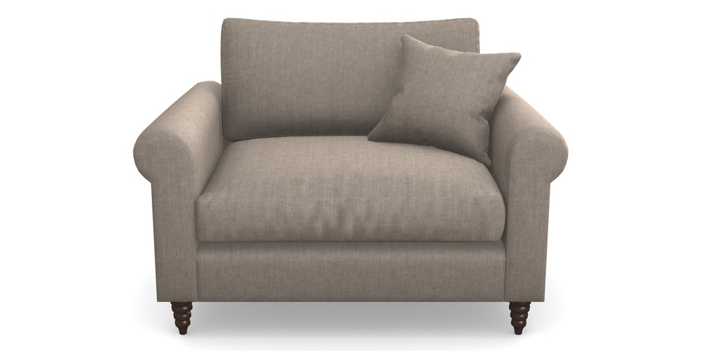 Product photograph of Apuldram Snuggler In Super Soft Velvet - Wicker from Sofas and Stuff Limited