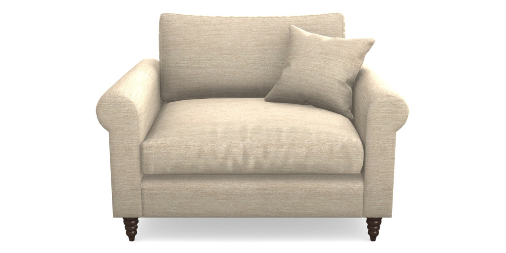 Product photograph of Apuldram Snuggler In Textured Velvet - Almond from Sofas and Stuff Limited