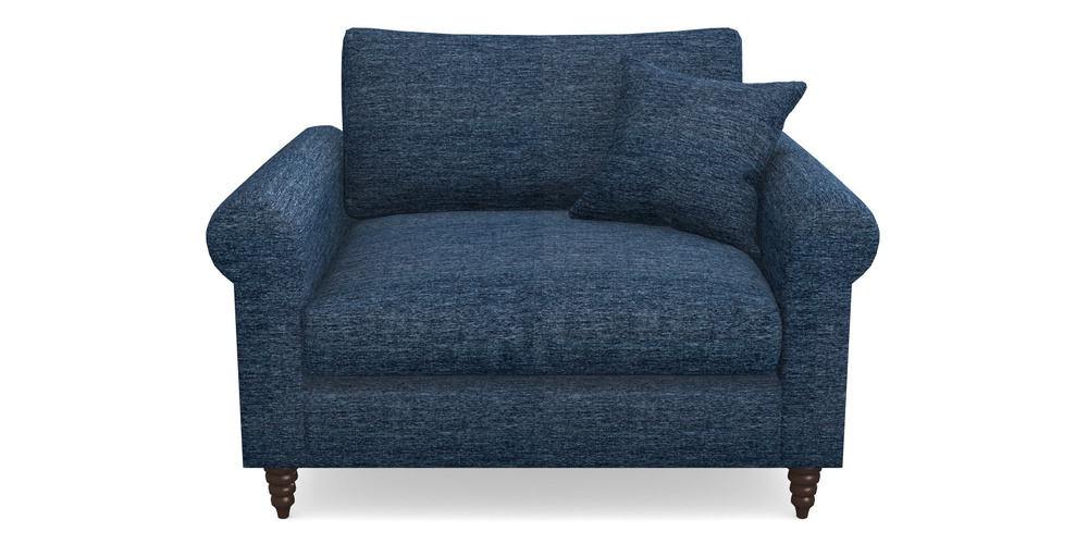 Product photograph of Apuldram Snuggler In Textured Velvet - Denim from Sofas and Stuff Limited