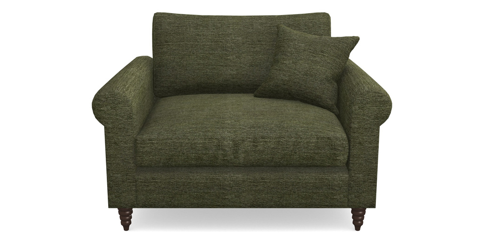 Product photograph of Apuldram Snuggler In Textured Velvet - Lichen from Sofas and Stuff Limited