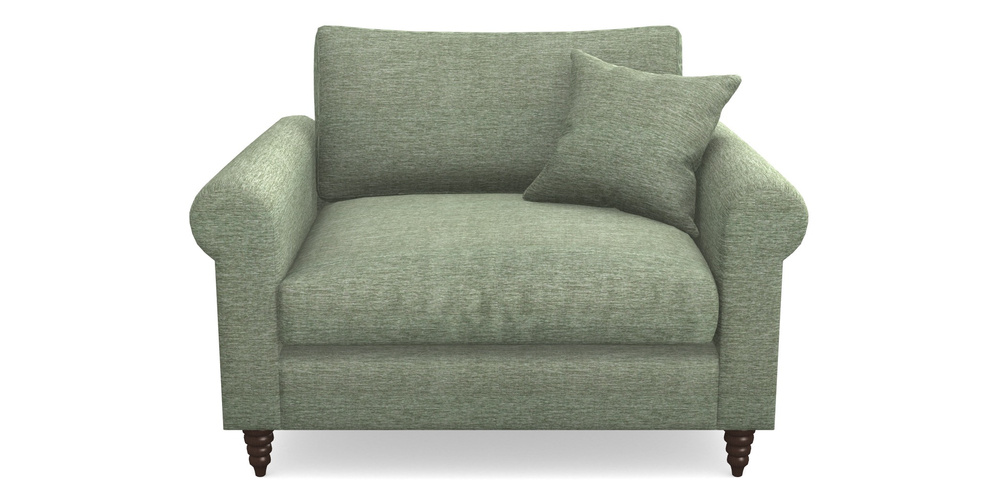 Product photograph of Apuldram Snuggler In Textured Velvet - Seagrass from Sofas and Stuff Limited